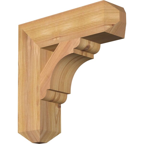 Ekena Millwork Olympic Craftsman Smooth Bracket, Western Red Cedar, 3 1/2"W x 14"D x 14"H BKT04X14X14OLY04SWR - main